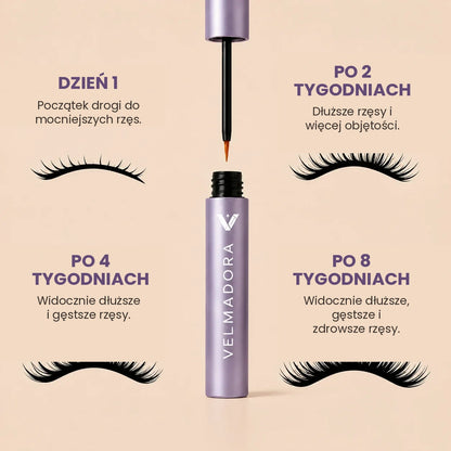 Serum do Rzęs Velmadora™ – Rzęsy Dłuższe, Gęstsze i Mocniejsze
